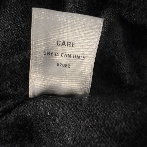 Wallace Gray V-Neck Lambswool Cashmere Angora Short Sleeve Sweater Dress Sz M - Picture 5 of 6